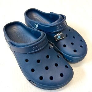 Crocs Navy Blue Classic Clog Sandals with Camera